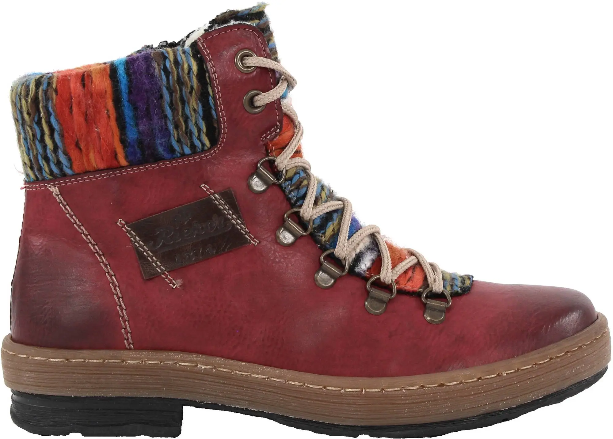 Rieker Naisten Lämminvuoriset Nilkkurit Z6743-35 Punainen 1 Rieker Naisten Lämminvuoriset Nilkkurit Z6743-35 Punainen