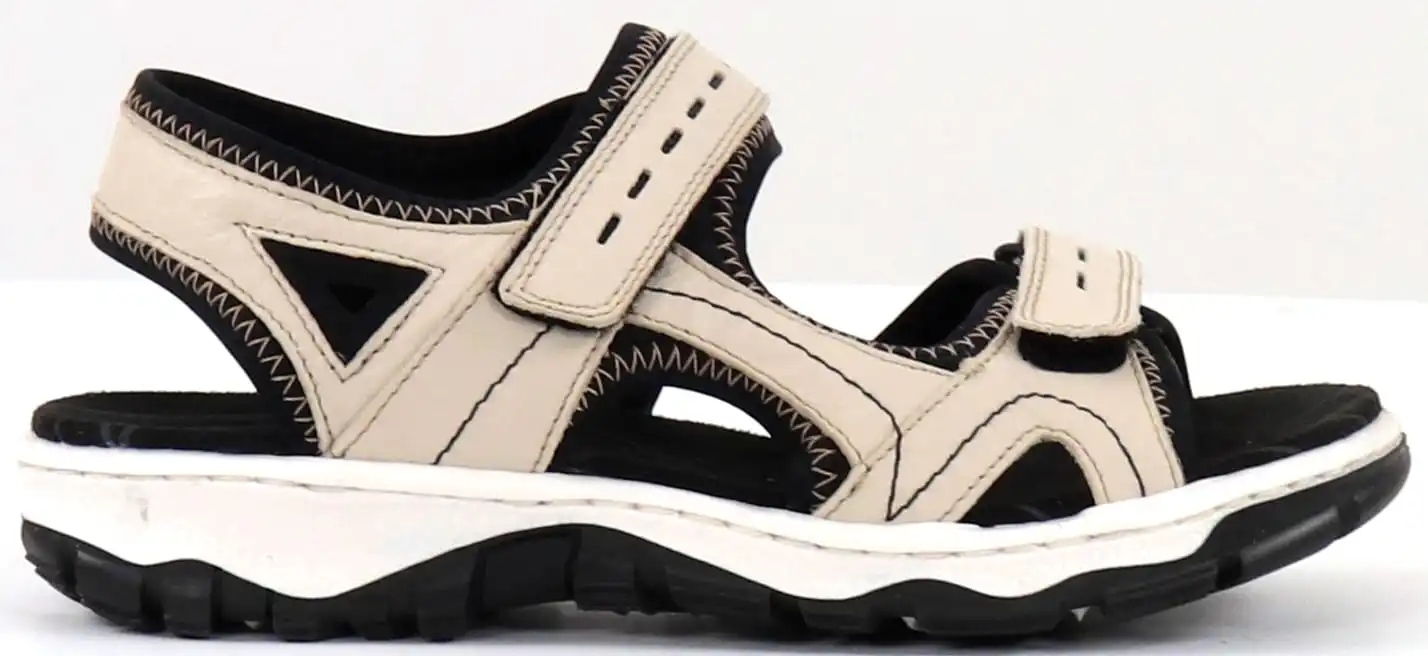 Rieker Naisten Sandaalit Nahkaa 68866-60 Beige 1 Rieker Naisten Sandaalit Nahkaa 68866-60 Beige
