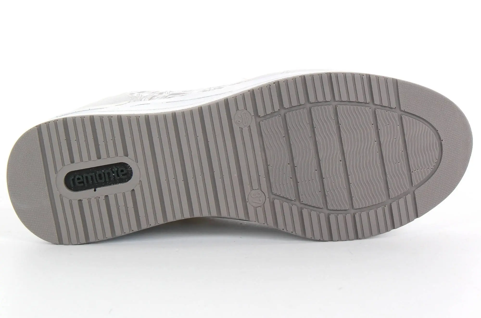 Rieker Remonte Naisten Kiilatennarit Irrotettavalla Pohjallisella D3203-90 Metallic 3 Rieker Remonte Naisten Kiilatennarit Irrotettavalla Pohjallisella D3203-90 Metallic - Image 3