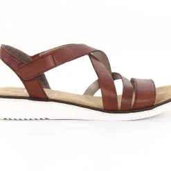 Rieker Naisten Nahkasandaalit 63663-24 Ruskea