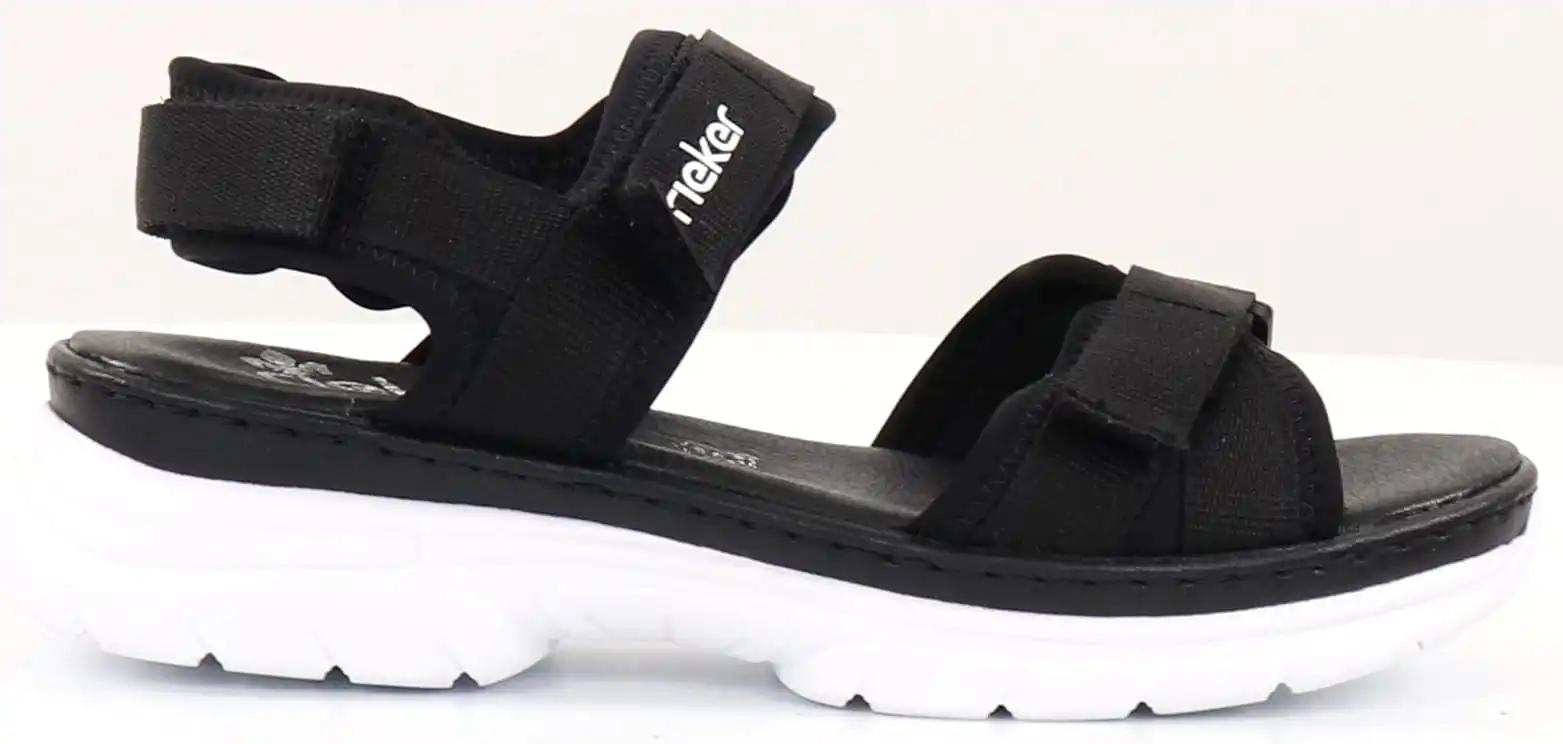 Rieker Naisten Antisress Sandaalit 66681-00 Musta 1 Rieker Naisten Antisress Sandaalit 66681-00 Musta