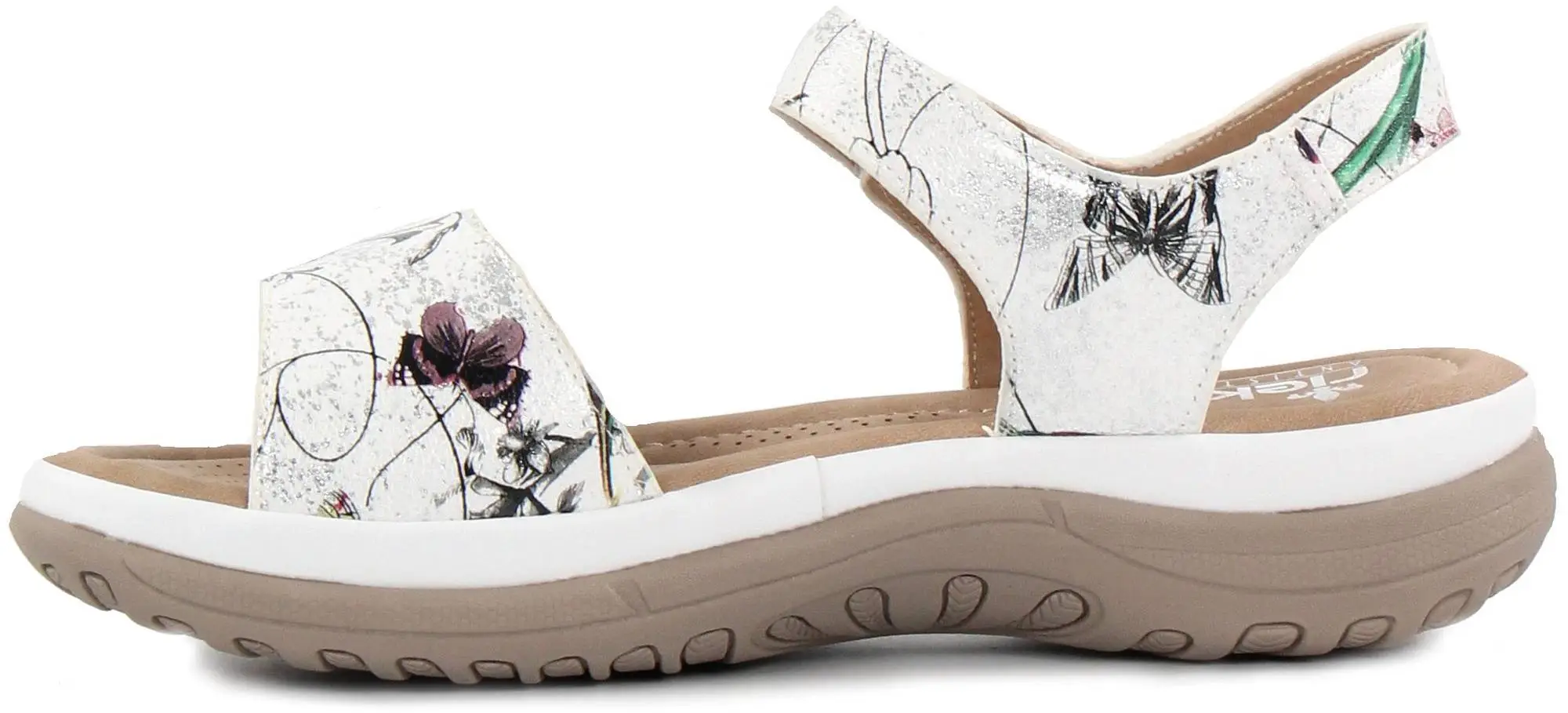 Rieker Naisten Sandaalit Antistress Pohjalla V8850-80 Valkoinen/multicolor 2 Rieker Naisten Sandaalit Antistress Pohjalla V8850-80 Valkoinen/multicolor - Image 2