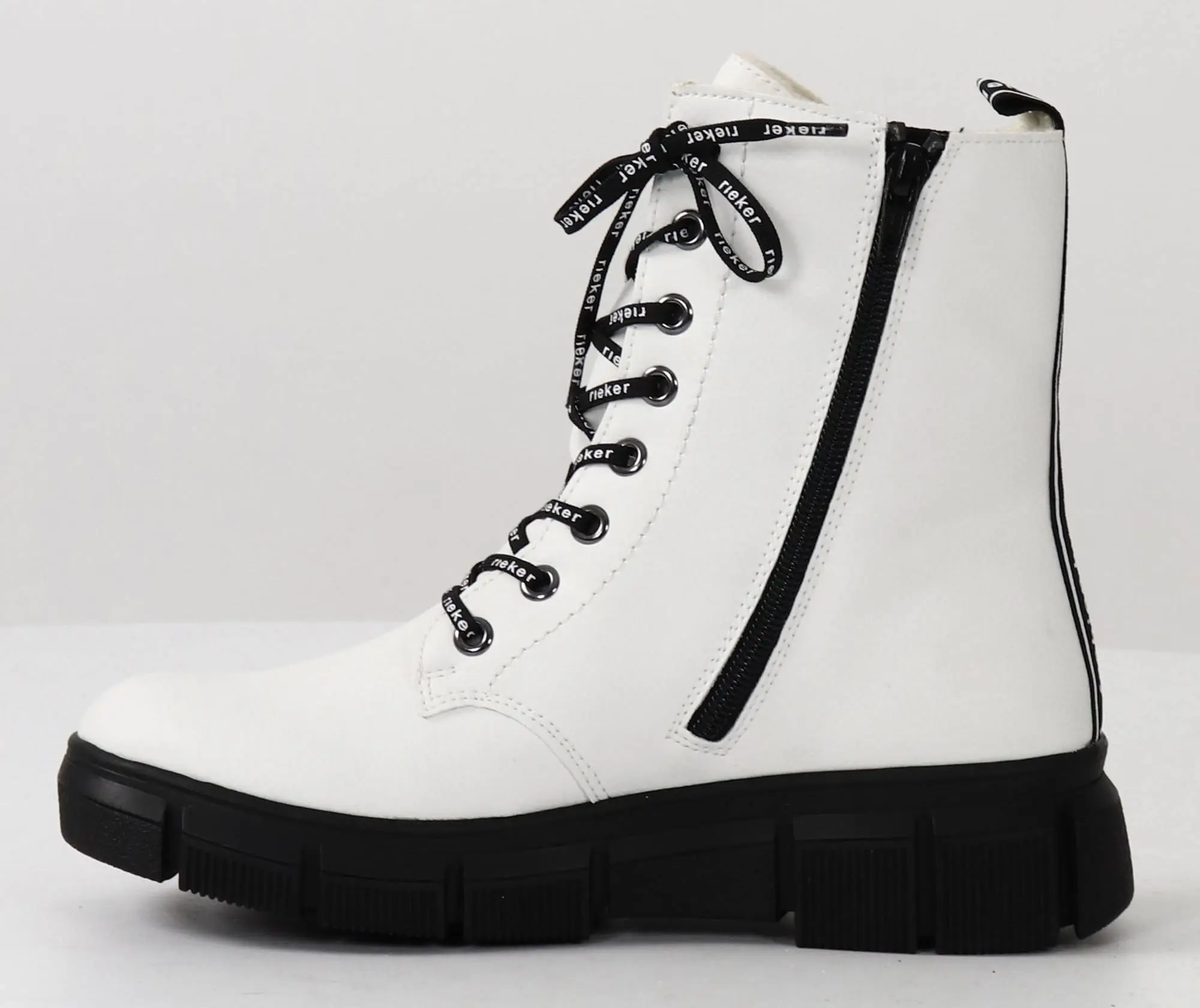 Rieker Naisten Lämminvuoriset Ja Vettähylkivät Nilkkurit X3414-80 Valkoinen 2 Rieker Naisten Lämminvuoriset Ja Vettähylkivät Nilkkurit X3414-80 Valkoinen - Image 2