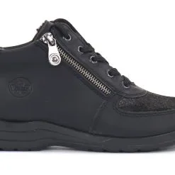 Rieker Naisten Leveälestiset Nilkkurit L1840-00 Musta