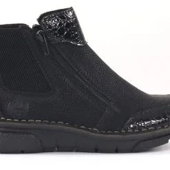 Rieker Naisten Fleecevuorelliset Nilkkurit 73355-00 Musta