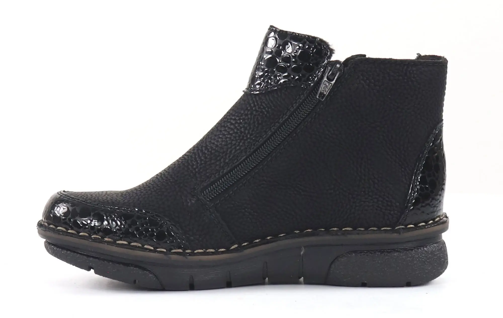 Rieker Naisten Fleecevuorelliset Nilkkurit 73355-00 Musta 2 Rieker Naisten Fleecevuorelliset Nilkkurit 73355-00 Musta - Image 2