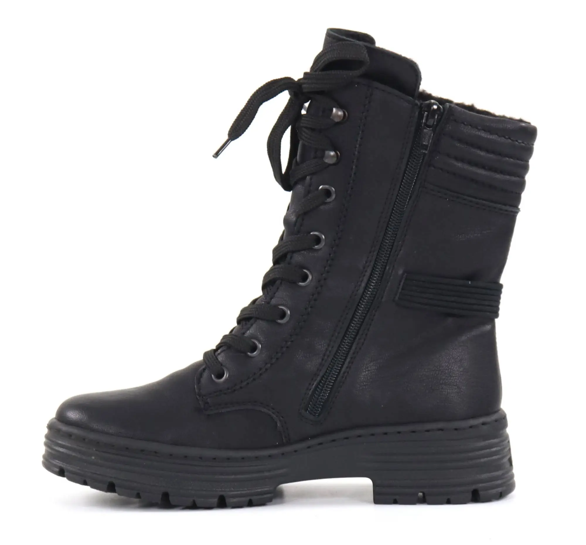 Rieker Naisten Keinomateriaaliset Nilkkurit X8521-00 Musta 2 Rieker Naisten Keinomateriaaliset Nilkkurit X8521-00 Musta - Image 2