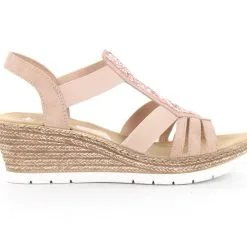 Rieker Naisten Kiilasandaalit 61913-31 Roosa