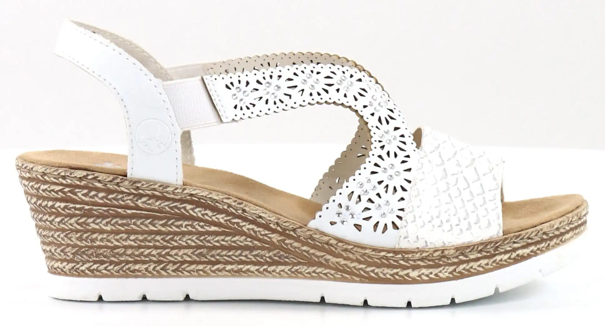 Rieker Kiilasandaalit 61916-80 Valkoinen 1 Rieker Kiilasandaalit 61916-80 Valkoinen