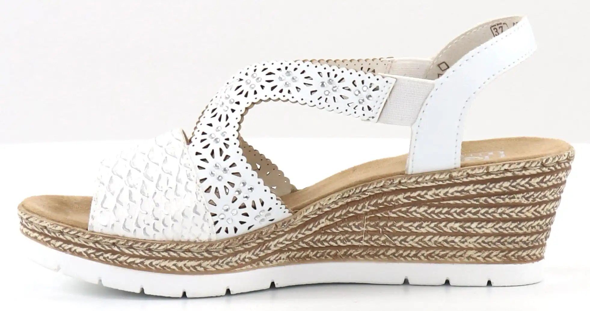 Rieker Kiilasandaalit 61916-80 Valkoinen 2 Rieker Kiilasandaalit 61916-80 Valkoinen - Image 2