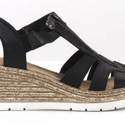 Rieker Kiilasandaalit 619C1-00 Musta