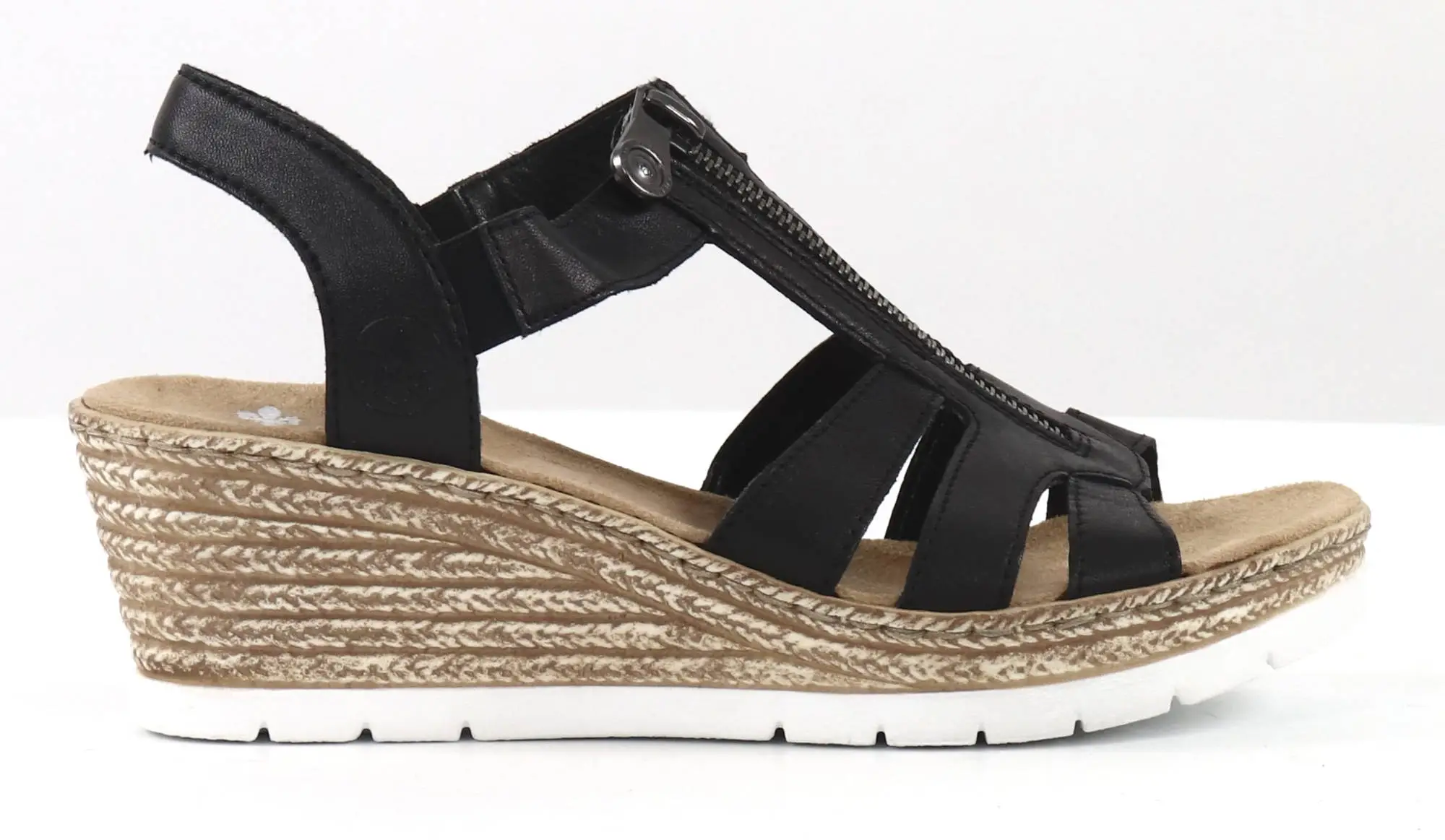 Rieker Kiilasandaalit 619C1-00 Musta 1 Rieker Kiilasandaalit 619C1-00 Musta