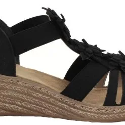 Rieker Kiilasandaalit 62461-00 Musta