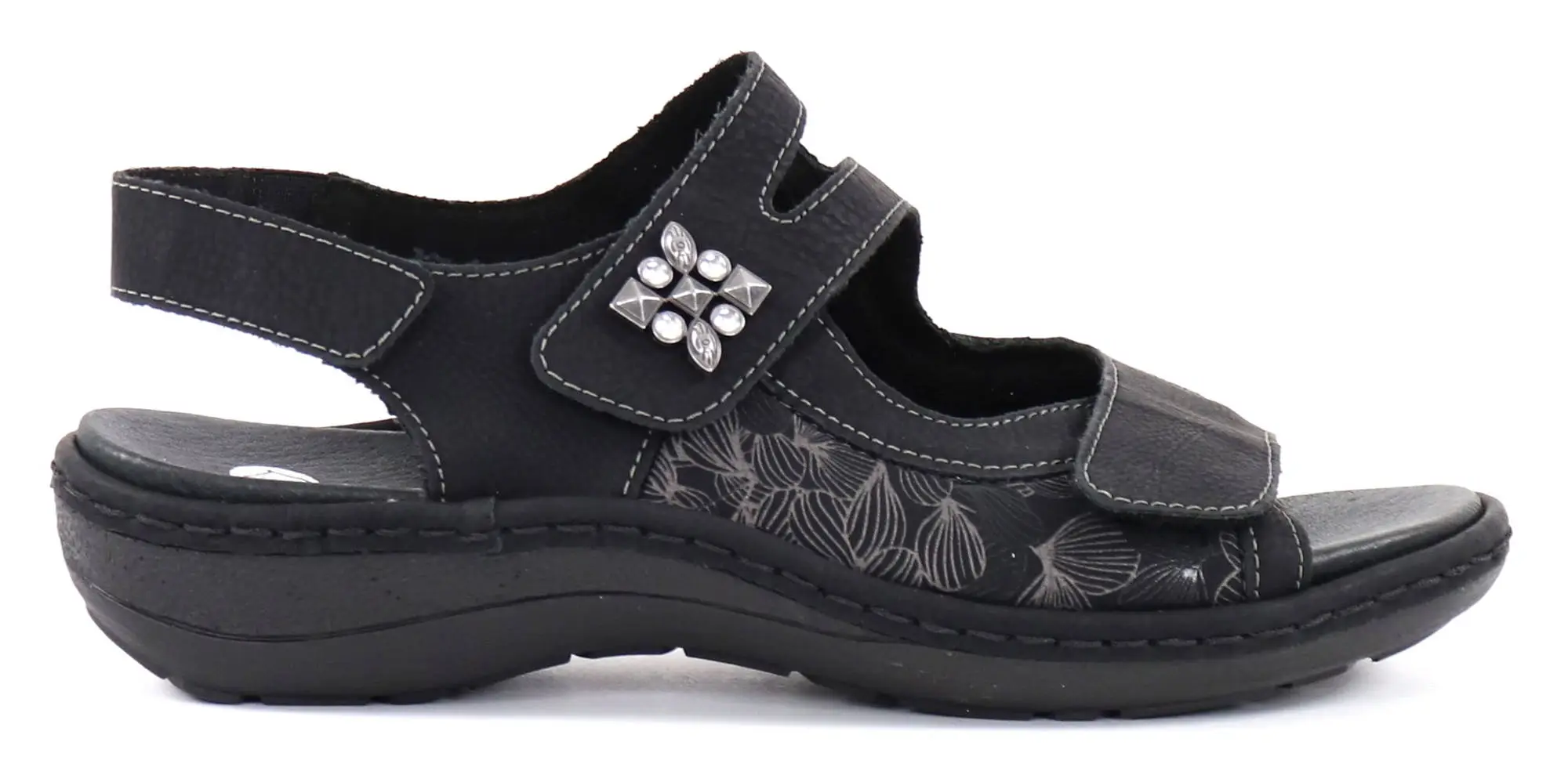 Rieker Remonte Naisten Sandaalit Leveä Lesti D7647-01 Musta 1 Rieker Remonte Naisten Sandaalit Leveä Lesti D7647-01 Musta