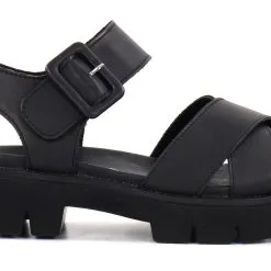 Rieker Remonte Naisten Sandaalit Nahkaa D7950-00 Musta