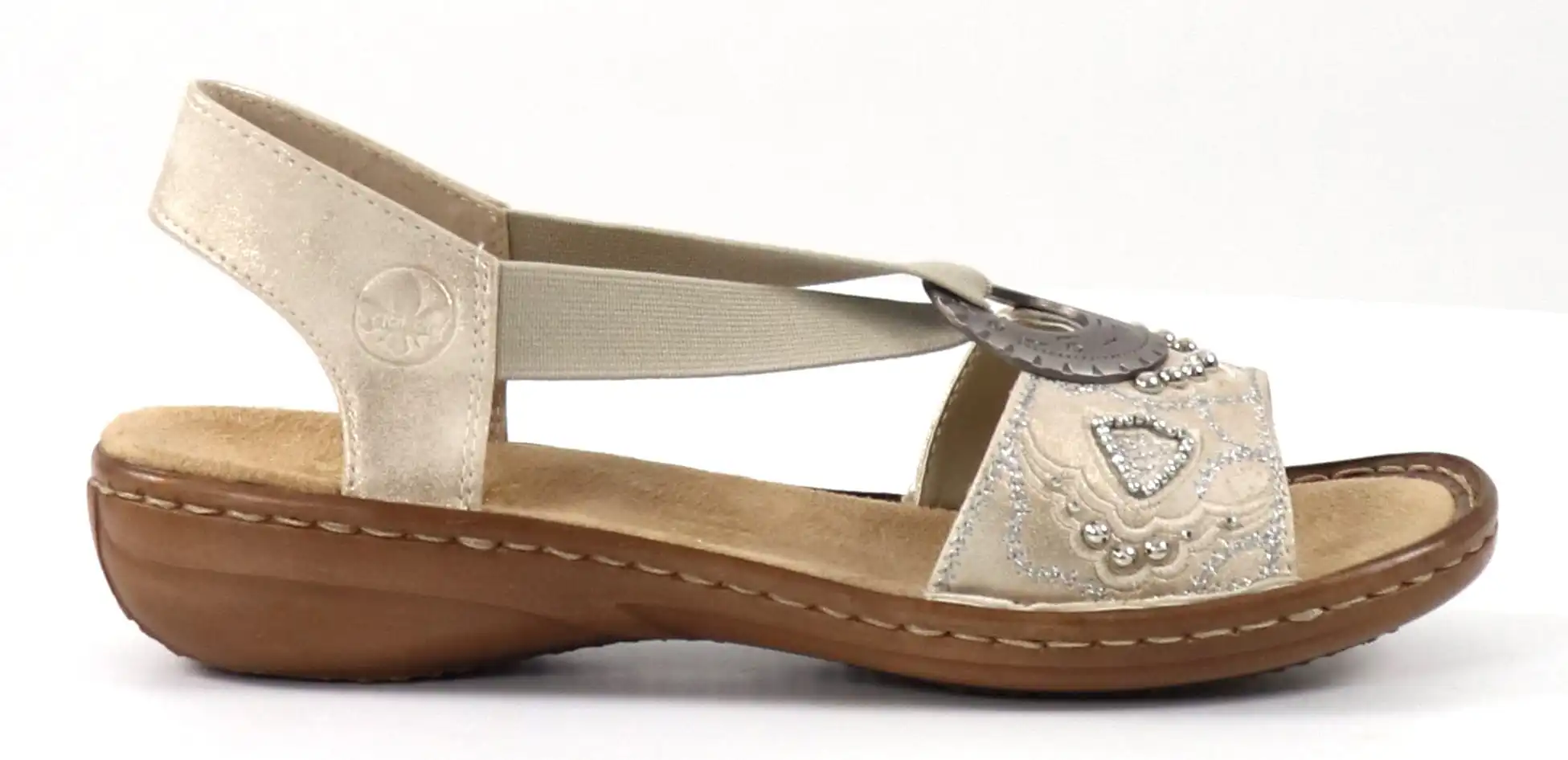 Rieker Sandaalit 608B9-60 Beige 1 Rieker Sandaalit 608B9-60 Beige