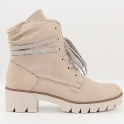 Rieker Naisten Nilkkurit Keinomateriaalia X5717-62 Beige
