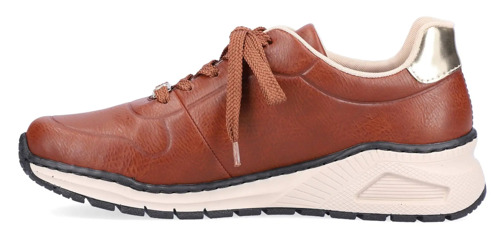 Rieker Naisten Tennarit Keinomateriaalia M4903-24 Ruskea/kulta 2 Rieker Naisten Tennarit Keinomateriaalia M4903-24 Ruskea/kulta - Image 2