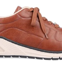 Rieker Naisten Tennarit Keinomateriaalia M4903-24 Ruskea/kulta