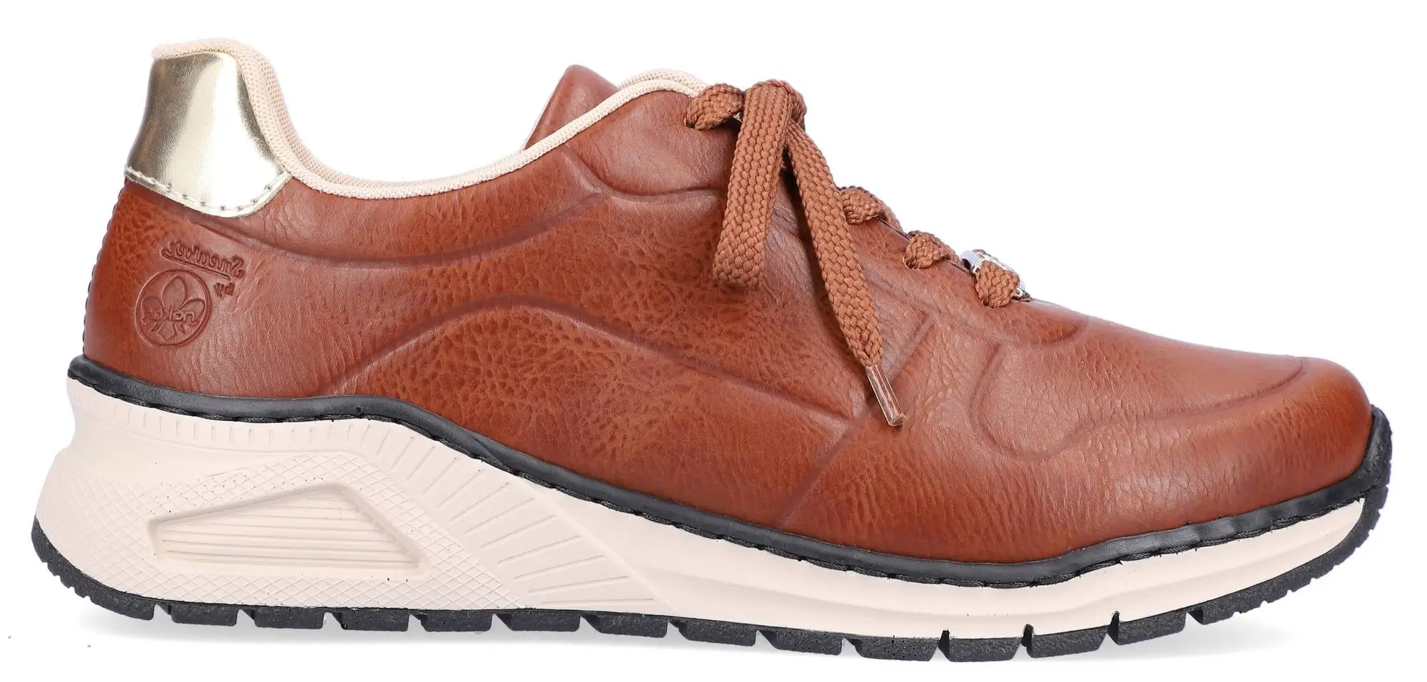 Rieker Naisten Tennarit Keinomateriaalia M4903-24 Ruskea/kulta 1 Rieker Naisten Tennarit Keinomateriaalia M4903-24 Ruskea/kulta