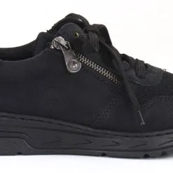 Rieker Naisten Kävelykengät Irroitettavalla Pohjallisella M0031-00 Musta