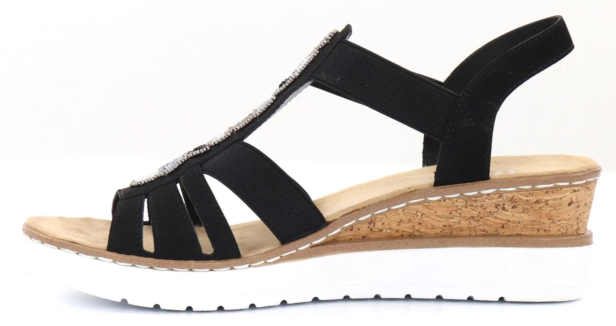 Rieker Naisten Kiilasandaalit V38F9-00 Musta 2 Rieker Naisten Kiilasandaalit V38F9-00 Musta - Image 2