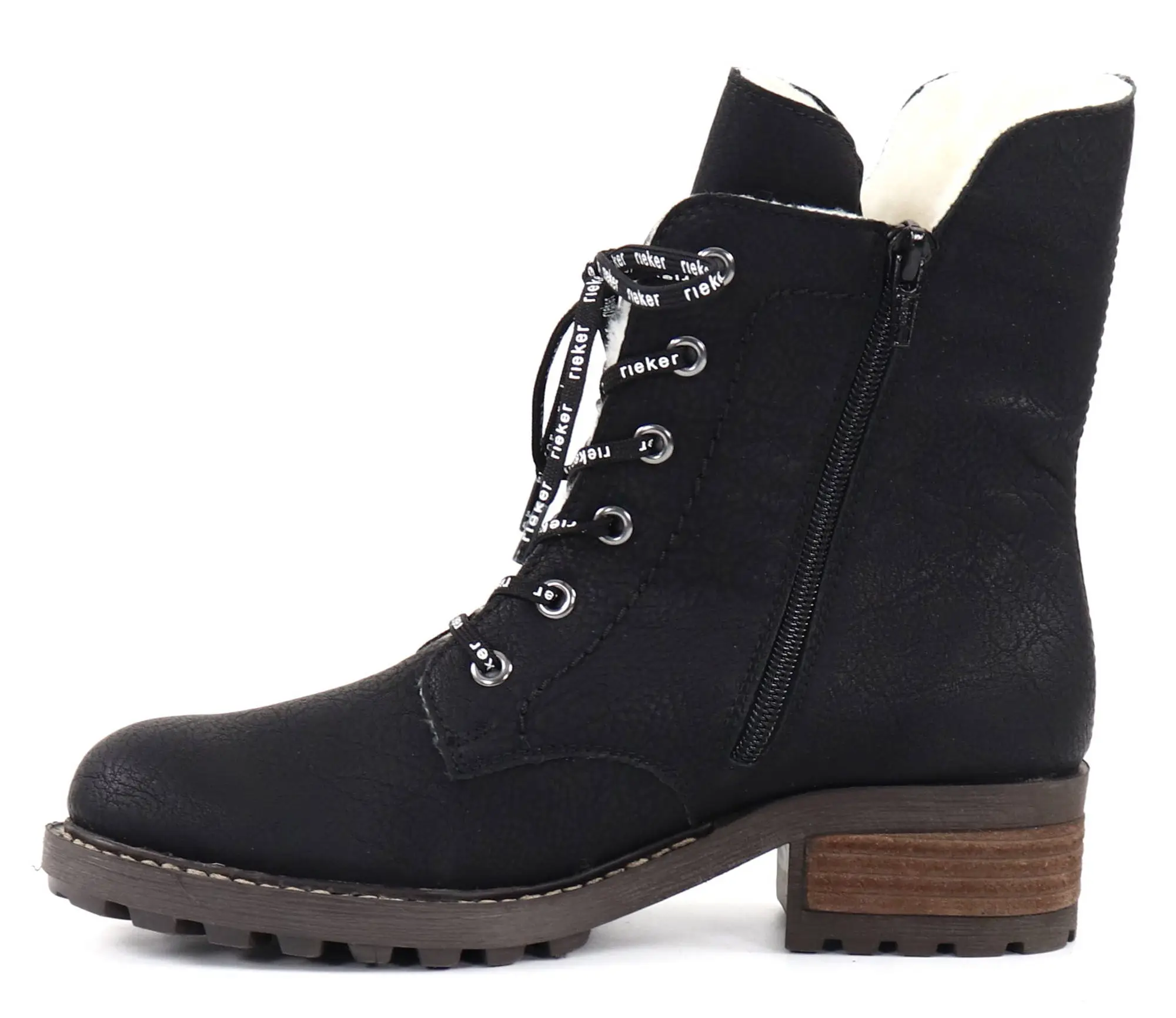 Rieker Naisten Korkeavartiset Nilkkurit Y0411-00 Musta 2 Rieker Naisten Korkeavartiset Nilkkurit Y0411-00 Musta - Image 2