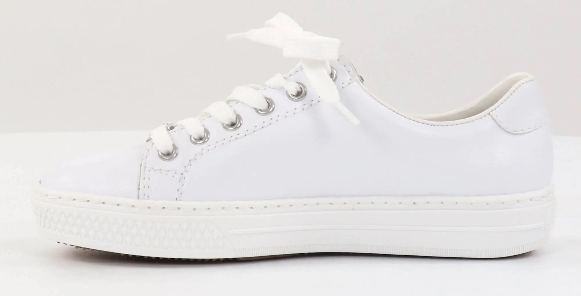 Rieker Naisten Nahkatennarit L59L1-83 Valkoinen 2 Rieker Naisten Nahkatennarit L59L1-83 Valkoinen - Image 2