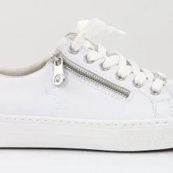 Rieker Naisten Nahkatennarit L59L1-83 Valkoinen