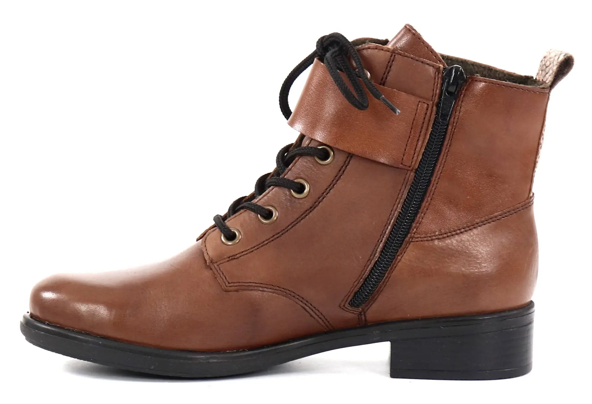 Rieker Naisten Nilkkurit Vetoketjulla Ja Nauhoituksella 77824-25 Ruskea 2 Rieker Naisten Nilkkurit Vetoketjulla Ja Nauhoituksella 77824-25 Ruskea - Image 2