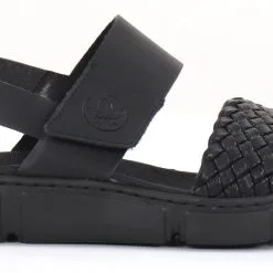 Rieker Naisten Sandaalit 68983-00 Musta